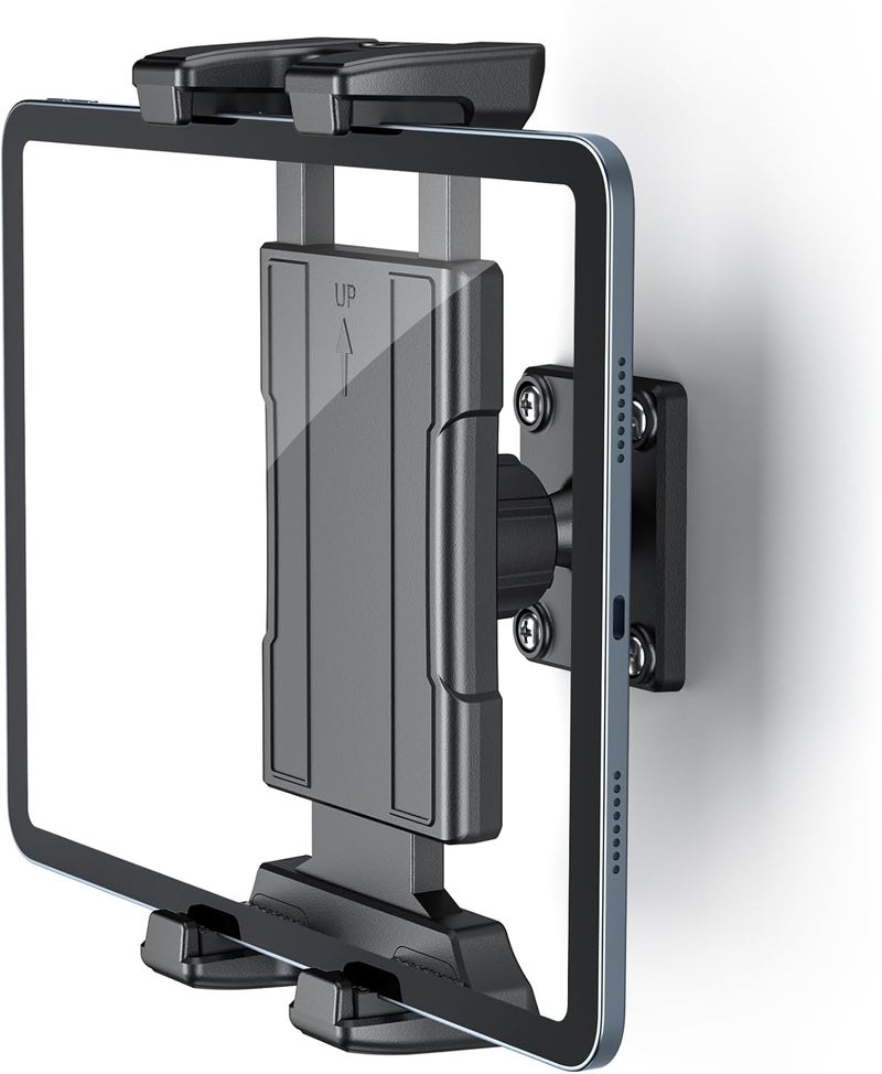 OHLPRO Universal Tablet Wall Mount Holder for 4.7-13 inch Tablet Smartphone eReader, 360° Adjustment Compatible with iPad, iPhone, Kindle Fire HD, Galaxy Tab, Switch, Drilled Screw Mounting - Image 1